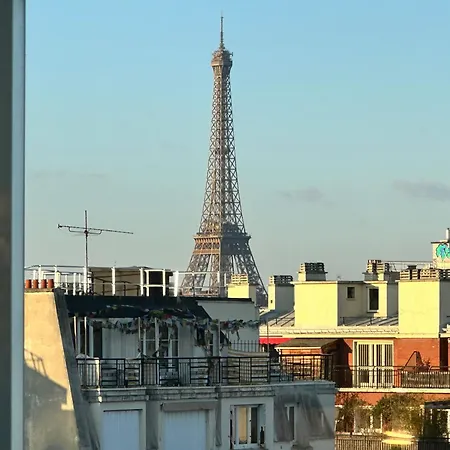Lägenhet Vue Remarquable Sur La Tour Eiffel Paris